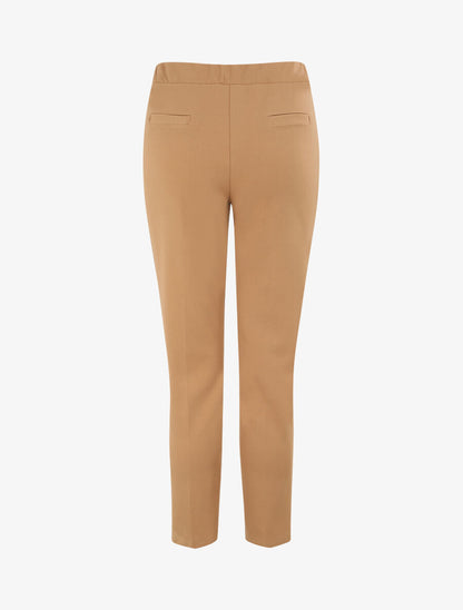 Pantalon uni coupe droite - Camel - 2
