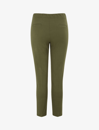 Pantalon uni coupe droite - Kaki - 2