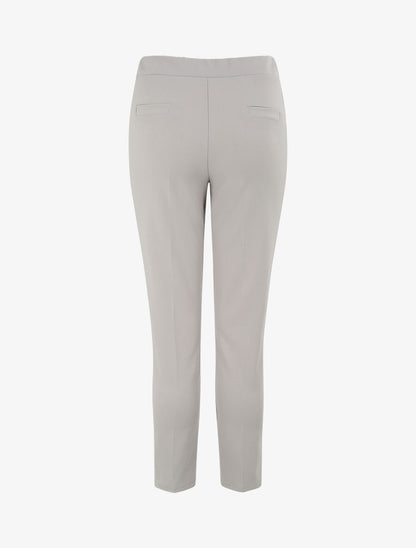 Pantalon uni coupe droite - Gris - 2