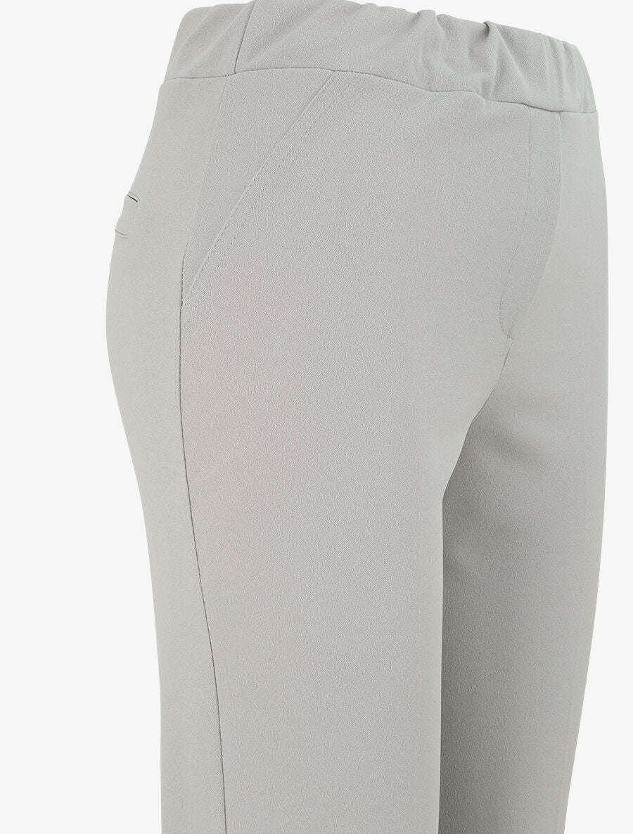 Pantalon uni coupe droite - Gris - 3