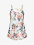 Top en voile à bretelles tressées et imprimé fleuri - Rose - 4