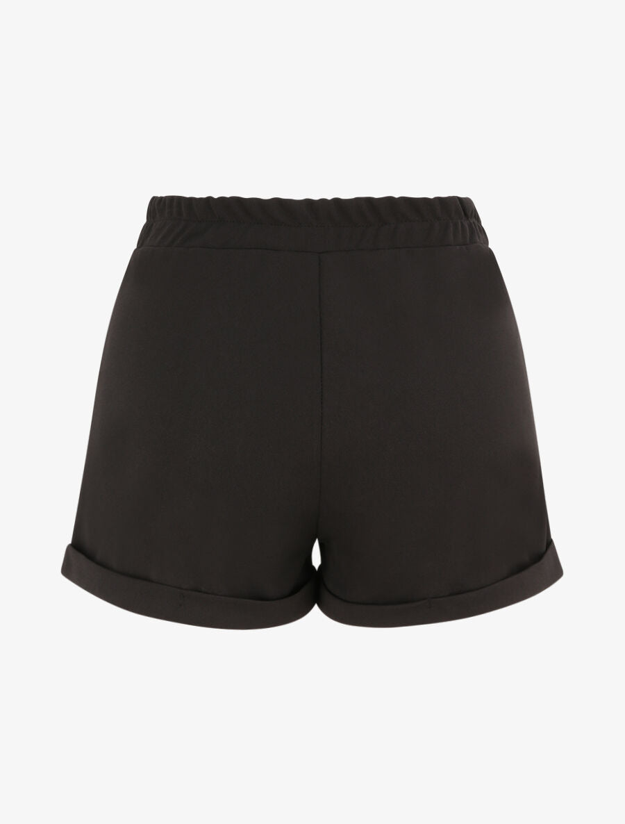 Mini short à revers - Noir - 2