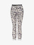 Pantalon imprimé animal à revers - Noir - 4