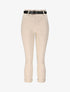 Pantalon paper bag uni avec ceinture - Beige - 4