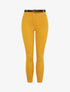 Pantalon slim uni à taille haute - Moutarde - 4