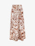 Jupe longue évasée imprimé toile de jouy - Beige - 1