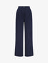 Pantalon ample coupe droite - Marine - 4