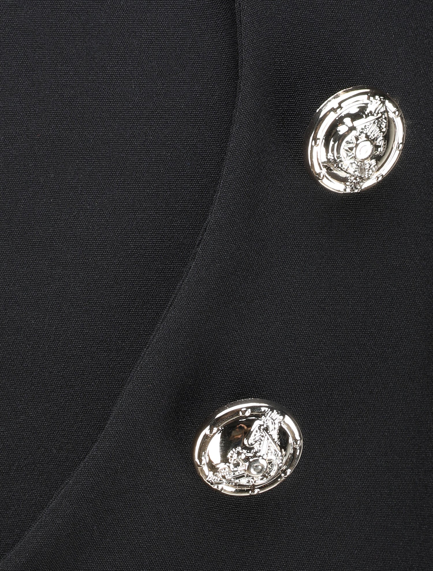 Pantalon droit à boutons et taille stylisés - Noir - 3