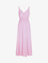 Robe longue empire unie à bretelles - Rose pâle - 1