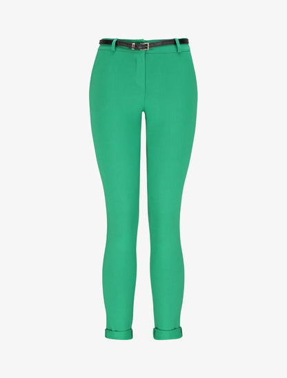 Pantalon droit uni - Vert - 3