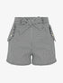 Short à imprimé vichy - Noir - 1