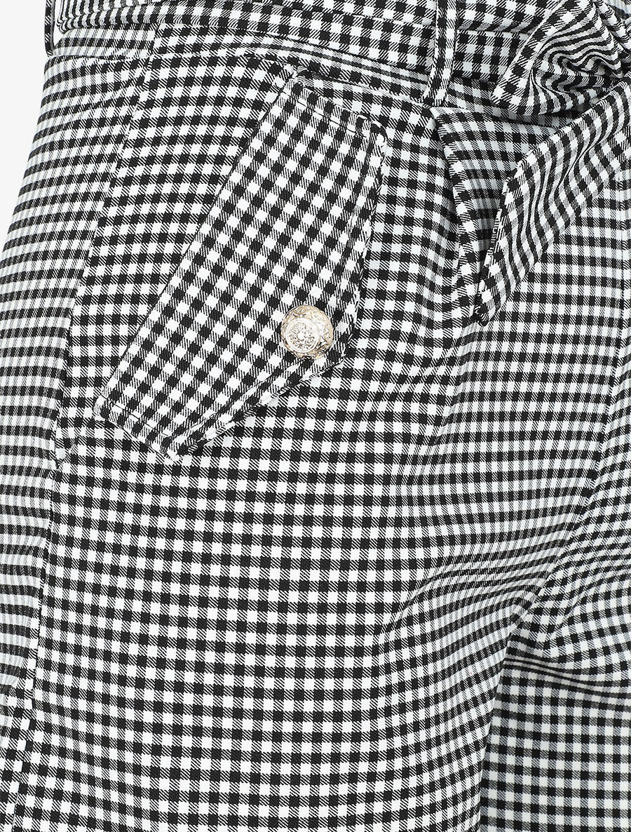 Short à imprimé vichy - Noir - 3