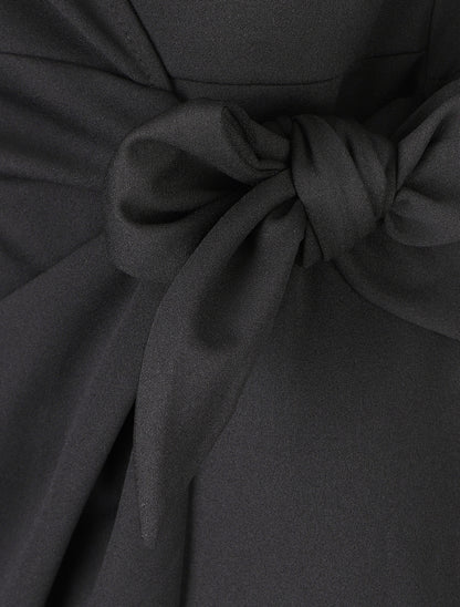 Robe unie portefeuille trompe-l&