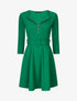 Robe patineuse à zip - Vert - 1