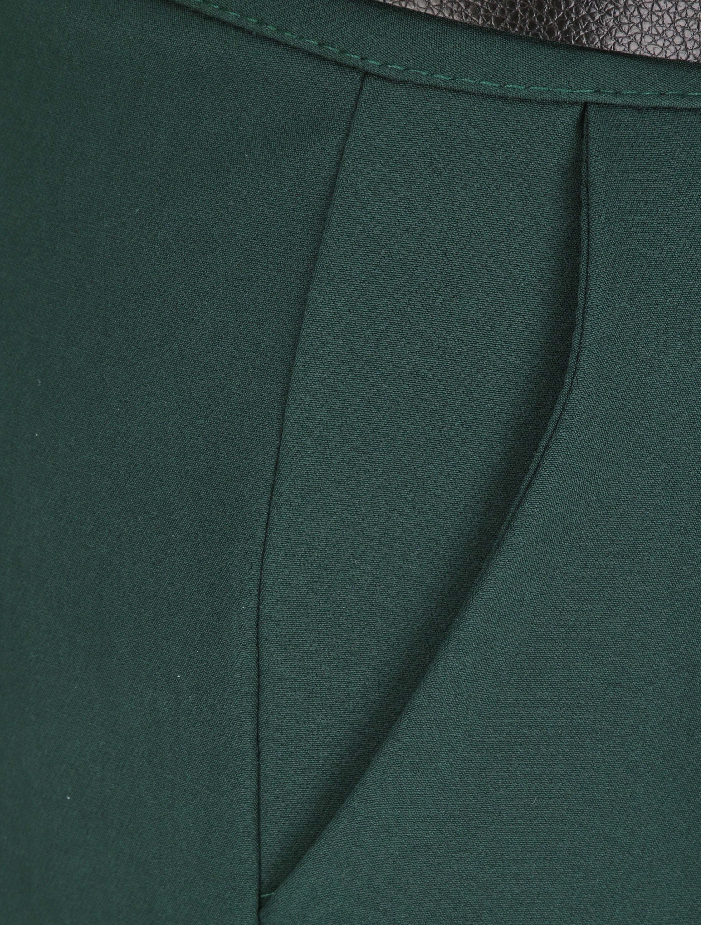 Pantalon dad uni taille standard - Vert foncé - 3