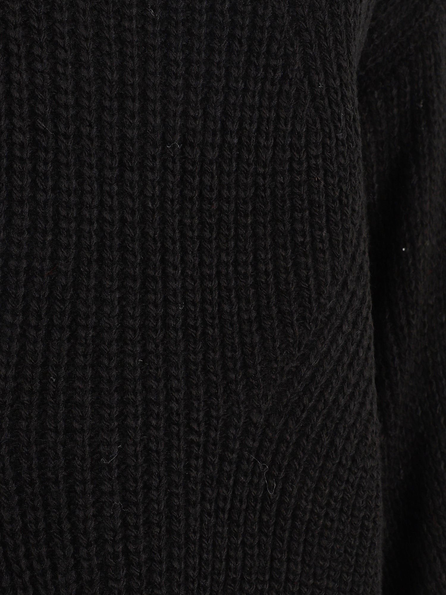 Pull loose à col bateau - Noir - 3