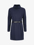 Robe pull à col roulé - Marine - 5