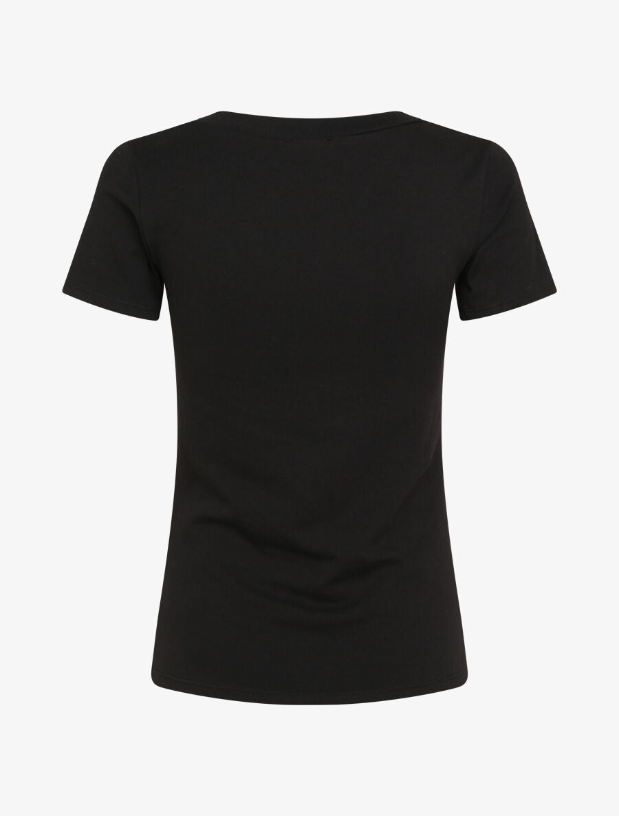 T-shirt slim à flocage Paris - Noir - 2