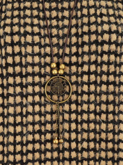 Pull ample imprimé graphique - Camel - 3