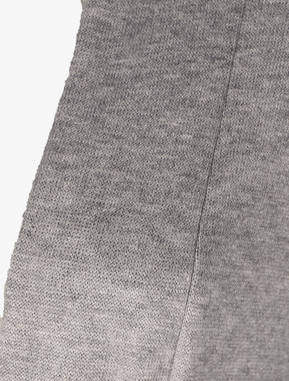 Gilet mi-long uni et ceinturé - Gris - 3