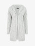 Gilet mi-long à capuche - Gris clair - 4