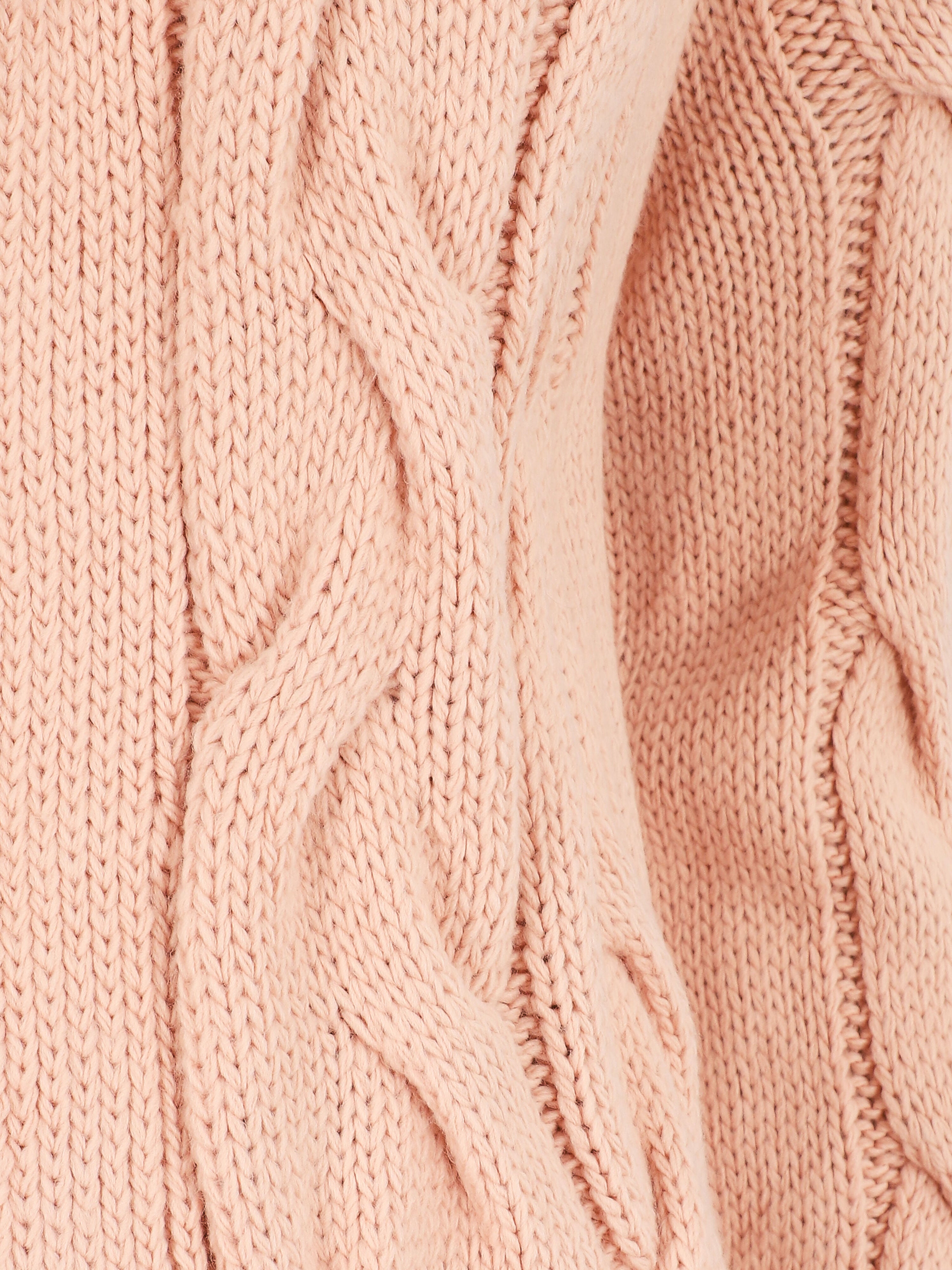 Gilet mi-long à capuche - Rose poudré - 3