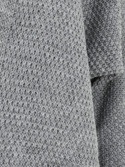 Gilet mi-long ouvert uni - Gris - 3