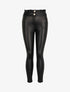 Pantalon skinny en simili - Noir - 1