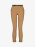 Pantalon 7/8 à revers et poches volantées - Camel - 1