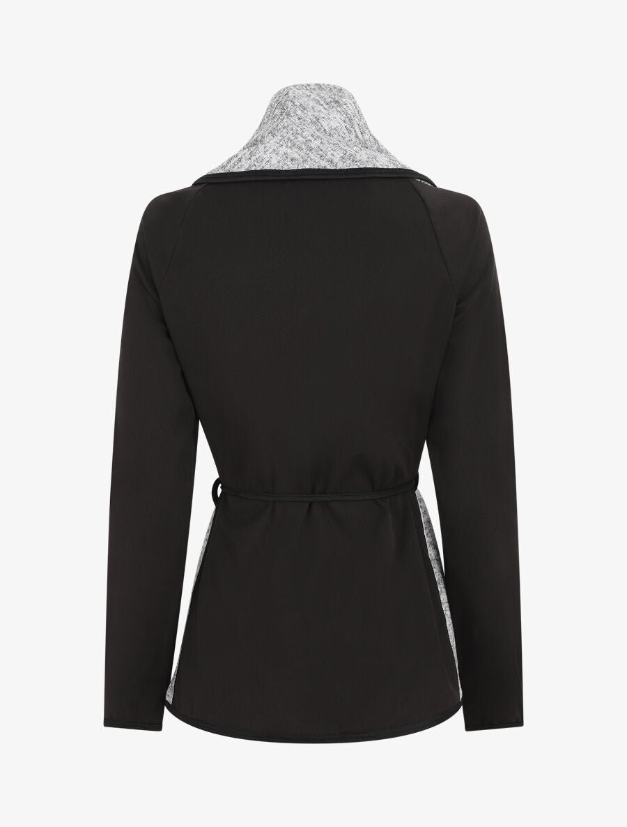 Gilet bi-matière col châle - Gris - 2