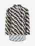 Blouse manches 3/4 imprimé graphique - Noir - 4