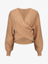 Pull uni col cache-coeur et bas asymétrique - Camel - 5