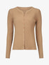 Gilet uni côtelé coupe ajustée - Camel - 1