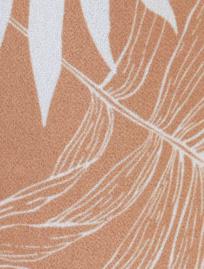 Top à col américain imprimé fougères - Beige - 3