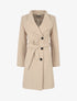 Manteau long col montant - Beige - 5