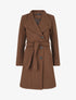 Manteau long col montant - Marron - 5