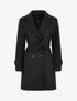 Manteau mi-long croisé - Noir - 4
