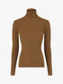 Pull col roulé uni ajusté - Camel - 4