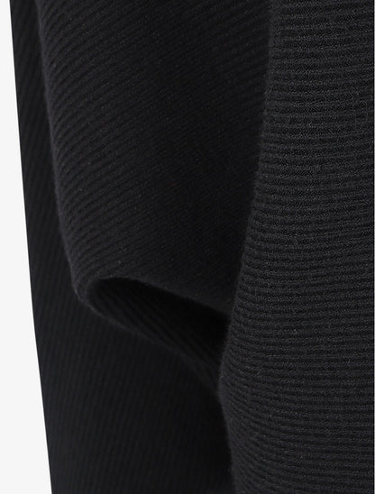 Pull col bateau ajusté - Noir - 3