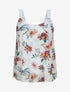 Top en voile imprimé fleurs d&