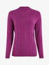 Pull doux à col montant - Violet - 1