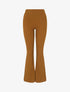 Pantalon fluide uni coupe flare - Camel - 1