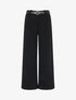 Pantalon ample en velours côtelé - Noir - 1