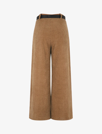 Pantalon ample en velours côtelé - Camel - 2