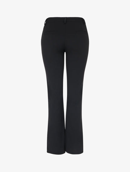 Pantalon droit classique à taille haute - Noir - 2