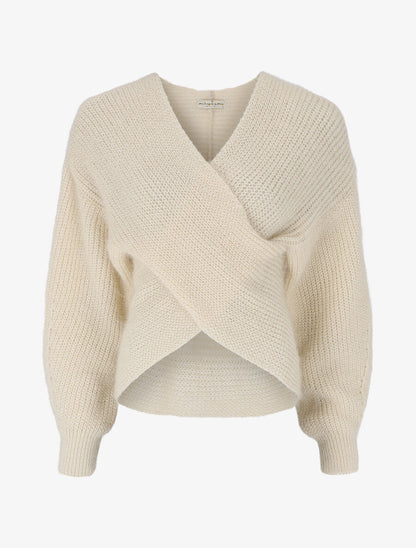 Pull cache-coeur court - Beige - 1