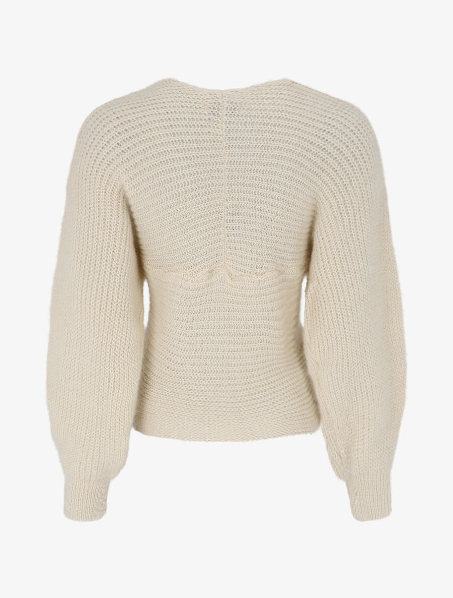 Pull cache-coeur court - Beige - 2