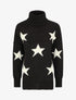 Pull col roulé à motif étoiles - Noir - 1
