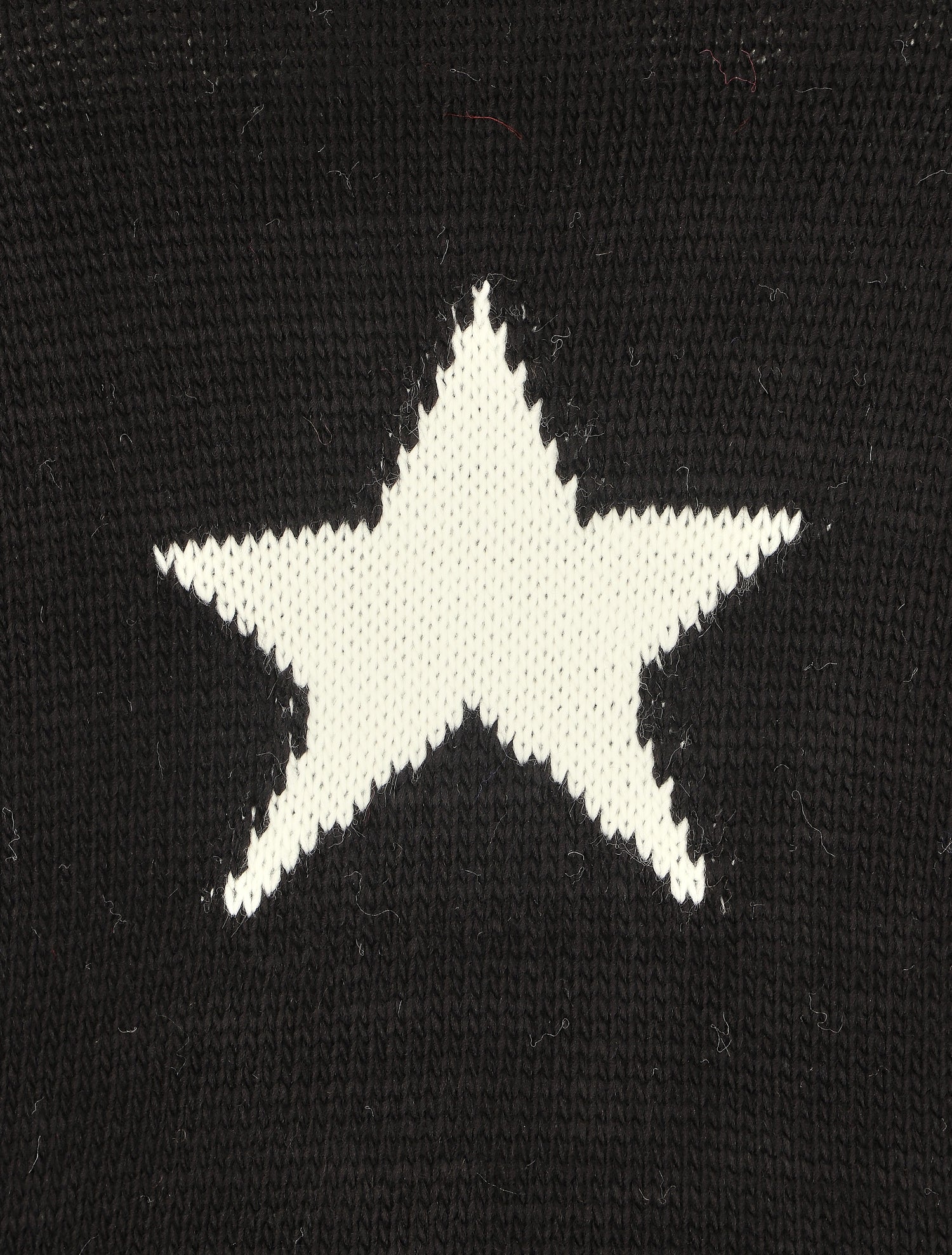 Pull col roulé à motif étoiles - Noir - 3