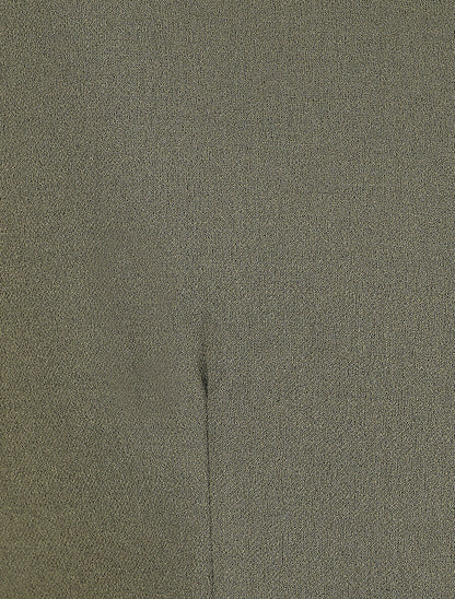 Blazer uni à revers imprimé alphabet - Kaki - 3